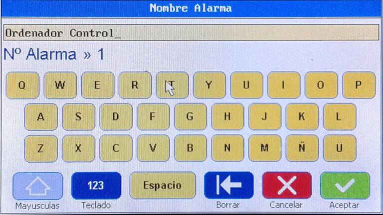alarma ordenador control