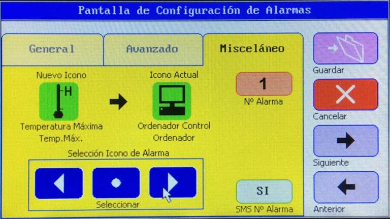 alarmas miscelaneo